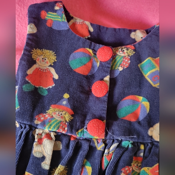 Home sewn dress fall/winter newborn baby girl - Picture 3 of 3